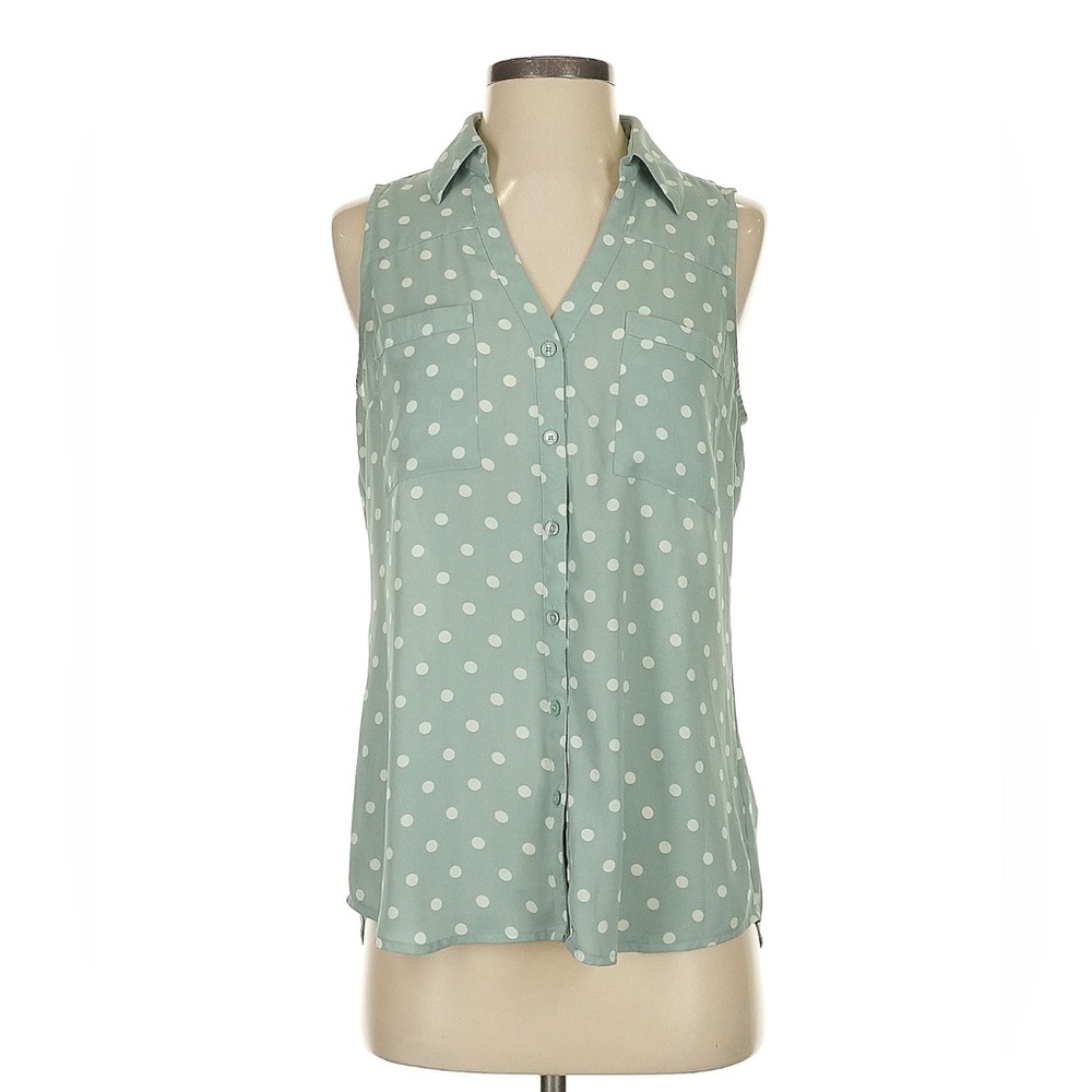 Express Polka Dot Sleeveless Top Size S